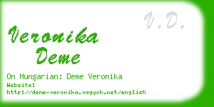 veronika deme business card